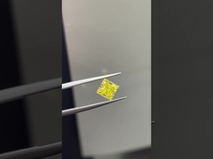 1.5ct Lab Growm Diamond Princess Cut CVD Intense Kuning VS1 2EX N IGI.