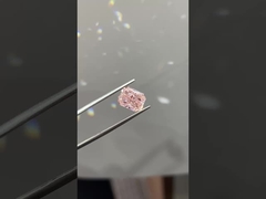3.72ct Diamanten Lab Tumbuh Radiant Potong CVD Fancy Pink VS Diamanten longgar