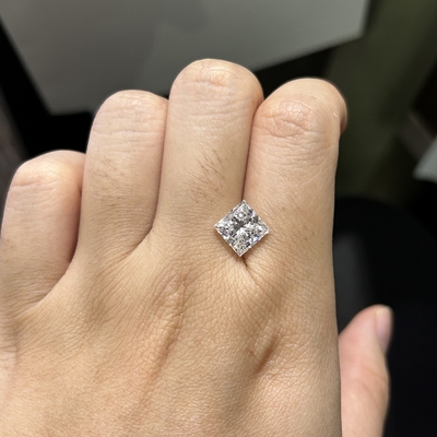 Beli 3.09CT D Warna VS1 Kejernihan EX VG CVD Princess Lab Diamonds online manufacture