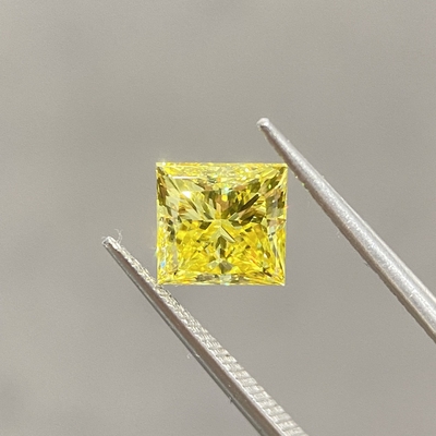 Beli VVS2 2.14ct Lab Created Canary Diamond CVD HPHT Diamond OEM online manufacture