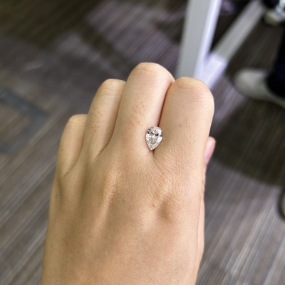Beli 1.57CT E VS1 2EX CVD Laboratorium Berlian Pear Cut IGI Bersertifikat online manufacture