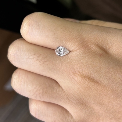 Beli 1.04 Karat E Warna VS2 Kejernihan 2EX CVD Pear Cut Lab Diamonds online manufacture