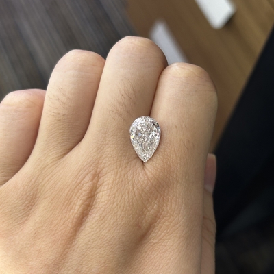 Beli 4.09CT F VS1 EX VG CVD Berbentuk Pear Laboratorium Dibuat Berlian LG628426480 online manufacture