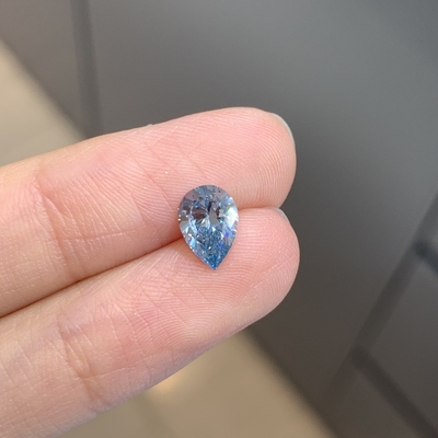 Beli 1.03ct Berlian Lab Tumbuh CVD Pear Cut Fancy Intense Biru VS2 2EX N IGI online manufacture