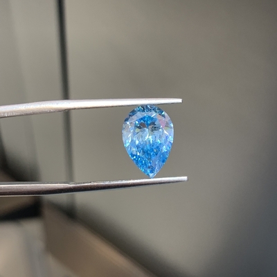 Beli Biru Lab Tumbuh Pear Bentuk Berlian Kejernihan SI1 Karat 2.41 online manufacture