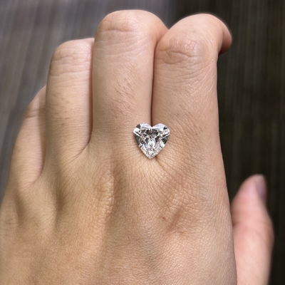 Beli 3.39ct VS1 F Sintetis Berlian Lab Berlian Hati Berlian Potongan online manufacture