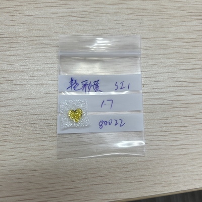 Beli 1.7CT Fancy Yellow SI1 HPHT buatan manusia Canary Diamonds Heart Cut online manufacture