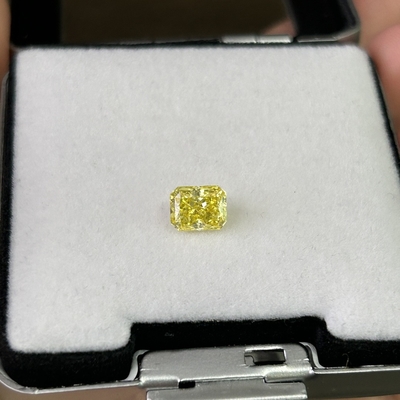 Beli 1.24 karat VVS2 Lab Dibuat Kuning Berlian Radiant Potongan online manufacture