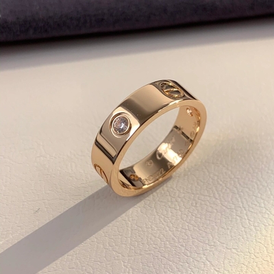 Beli Cinta Wedding Band 3 Berlian 18k Emas 0,22 Karat GH-SI1 online manufacture