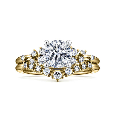 Beli Lab Diamond Wedding Band VVS Clarity HPHT Round Cut Lab Diproduksi Diamond Ring online manufacture