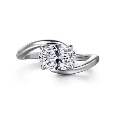 Beli Lab Tumbuh Oval Wedding Band 1 karat Oval Cut Lab Tumbuh Berlian Cincin Pertunangan online manufacture