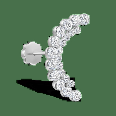 Beli 0.73 Karat Lab Dibuat Berlian Hoop Earrings VVS Kejernihan HPHT Putaran Bulat online manufacture