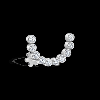 Beli 0.16 Karat Lab Dibuat Berlian Hoop Earrings VVS Kejernihan HPHT Putaran Bulat online manufacture