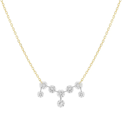 Beli Kalung dengan 18K 14K 10K Solid Gold Clarity CVD Round Cut Bezel Laboratorium Diamonds online manufacture