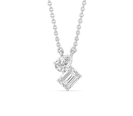 Beli Gelang berlian bulat berwarna Emerald Cut Bezel Lab di 18K 14K 10K Solid Gold Clarity CVD online manufacture