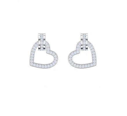 Beli 0.22 Karat Lab Dibuat Berlian Hoop Earrings VVS Kejernihan HPHT Putaran Bulat online manufacture