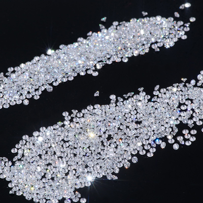 DEF Warna VVS Kejernihan Laboratorium Berlian Melee Bebas 4 sampai 6,2 mm 0,28 hingga 0,98ct Bentuk Bulat Putih