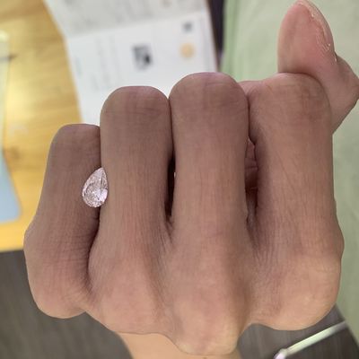 1.28CT E VS1 2EX Pear Cut IGI Bersertifikat Berharga Terjangkau Berlian Lab Tumbuh