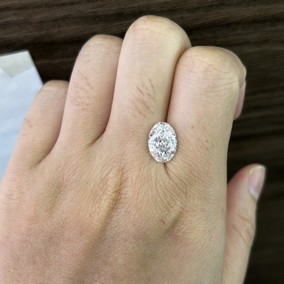 3.19ct VS1 F Oval Cut Lab Diamond Tumbuh Sertifikasi IGI