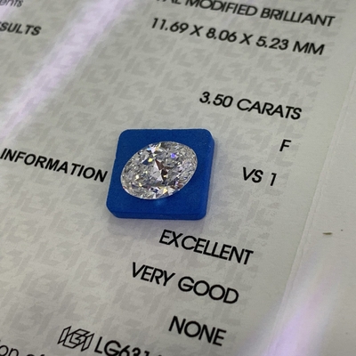 HYF 3,5 karat VS1 F Synthetic Diamonds Laboratorium Dibuat CVD Diamond