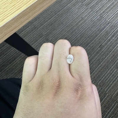 2.09ct Murah Berlian Lab Tumbuh VS1 Kejernihan E Warna Bentuk Oval