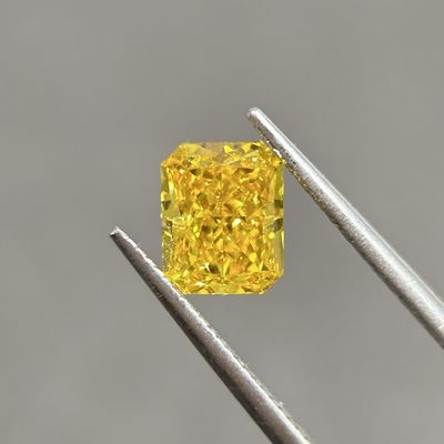 1.27ct VS1 2EX N IGI Kuning Laboratorium Berlian Tumbuh Radian Potong HPHT