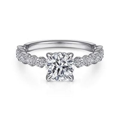 18K 14K 10K Emas Asli Disesuaikan China Pabrik 1 karat 2 karat DEF VVS VS Lab Dibuat Berlian Cincin Pertunangan