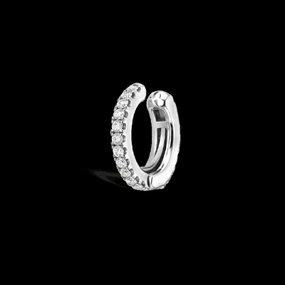 0.1 Karat Lab Dibuat Berlian Hoop Earrings VVS Kejernihan HPHT Putaran Bulat
