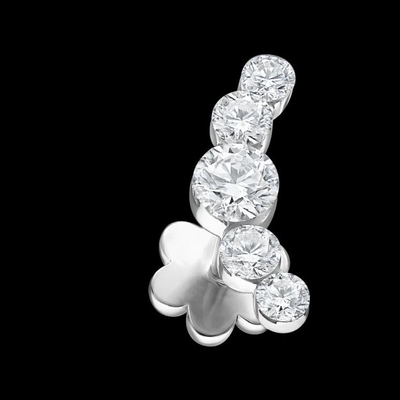 Lab Diamond Wedding Band VVS Clarity HPHT Round Cut Lab Diproduksi Diamond Ring