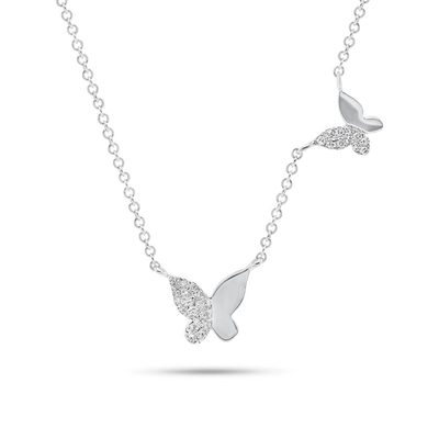 Kalung berlian lab di 18K 14K 10K 9K Platinum dengan Clarity CVD Round Cut