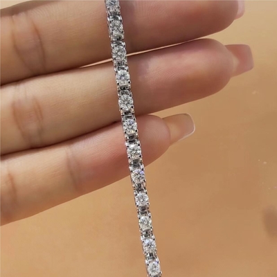 Emas Padat Kejernihan CVD Potongan Bulat Bezel Lab Tumbuh Persegi Berlian 18K 14K 10K Jenis Logam